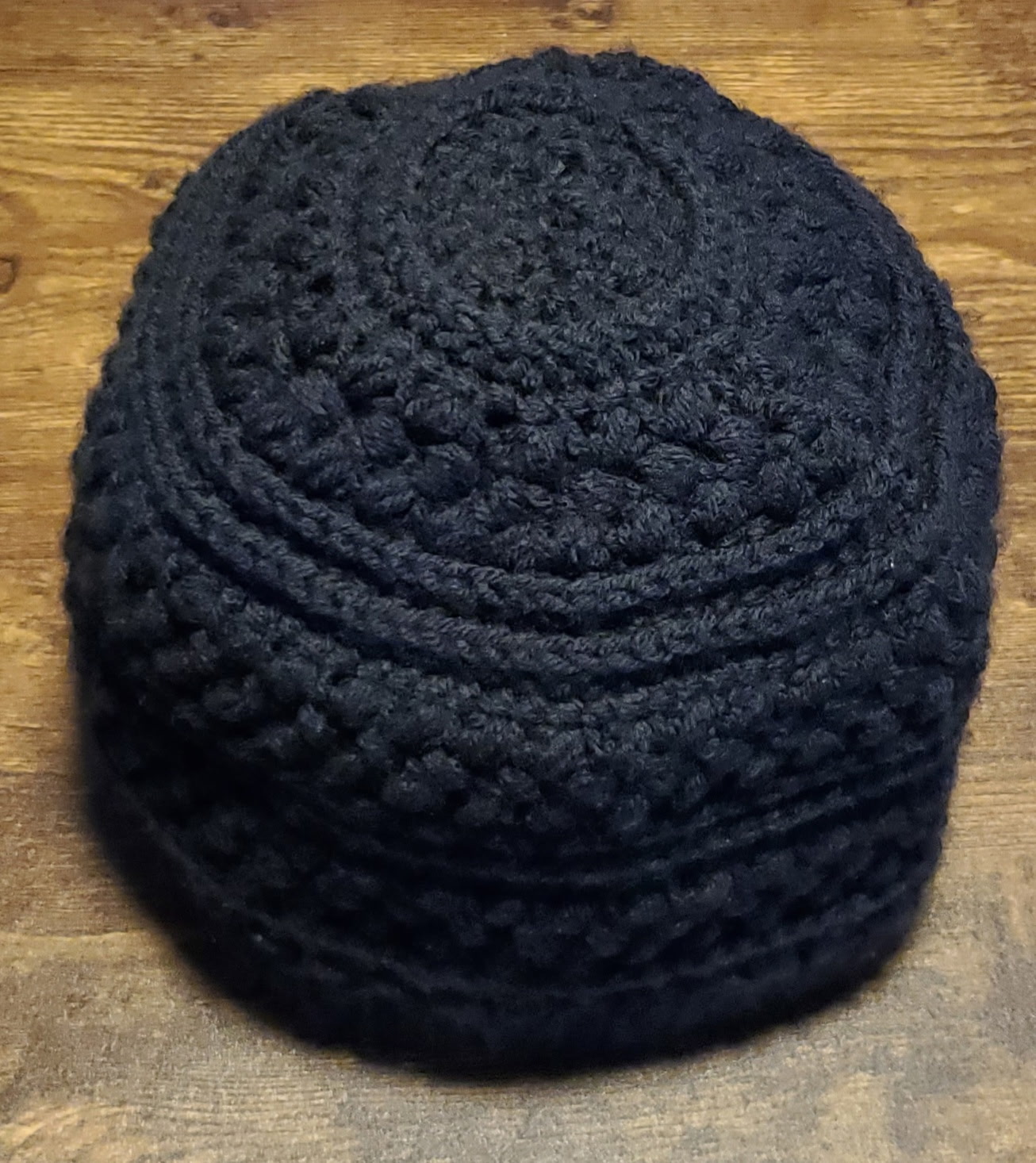 Solid Color Crochet Hat w/ Bean Stitch (Adult) - Image 3